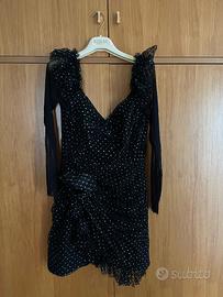 Abito nero brillantinato  tg 46