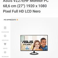 Monitor asus 27 pollici vz27ehf 100hz