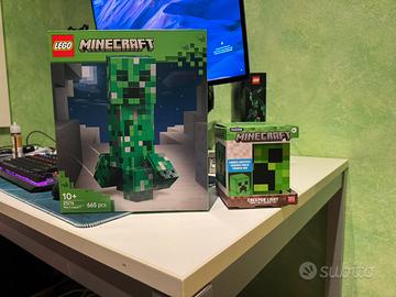 Lego minecraft con lampada creeper