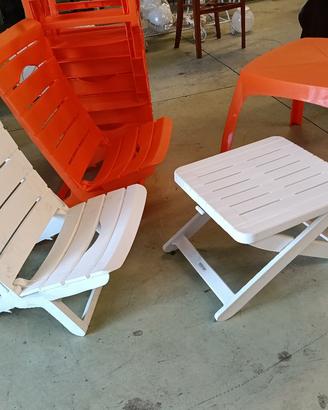 Spiaggina  e tavolini/poggiapiedi