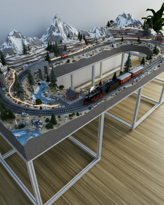 Modellismo  telaio alluminio Plastici Diorami