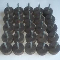 lotto di 25 pietre abrasive 40 x 25 mm con gambo