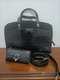Borsa Parfois nera con tracolla removibile.