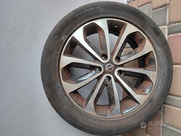 cerchi lega da 18 originali nissan qashqai