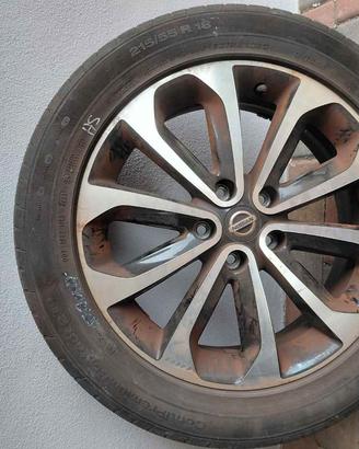cerchi lega da 18 originali nissan qashqai