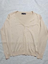 Cardigan Panna Moni & co con Borchie Piramidali – 