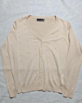 Cardigan Panna Moni & co con Borchie Piramidali – 