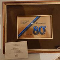 Serigrafia fc Internazionale 80 anniversario su or