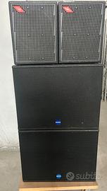 Sub Mackie PA180SW + Proel edge 112SP8  pari al nu