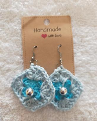 orecchini a mattonella fatti a mano