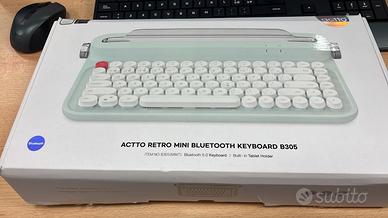 Tastiera actto retro mini bluetooth keyboard B305