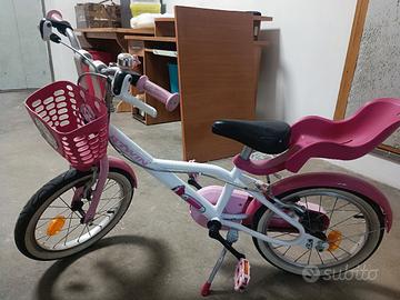 bicicletta bambina B-twin 16 pollici 