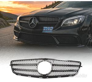 GRIGLIA MERCEDES W204 07-11 LOOK AMG NERO LUCIDO