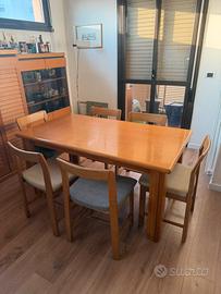 Tavolo pranzo allungabile + 6 sedie