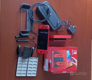 Nintendo Switch OLED red + giochi