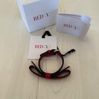 Bracciale Valentino VRED donna pelle rosso