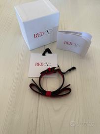 Bracciale Valentino VRED donna pelle rosso