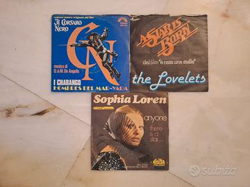 Lotto 45 Giri Cinema / Colonne Sonore Rare 3 × 7"