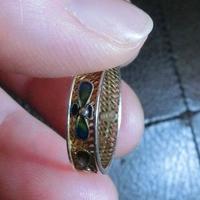 anello argento fiori