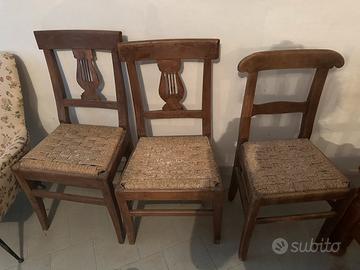 Sedie e poltrobe in legno