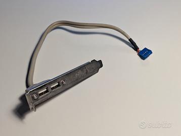 Staffa di Espansione 2 Porte USB 2.0 per Slot PCI