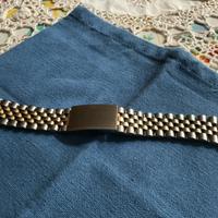 Cinturino vero acciaio bicolore mm18-20