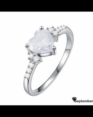 Anello  con zinco a forma di cuore