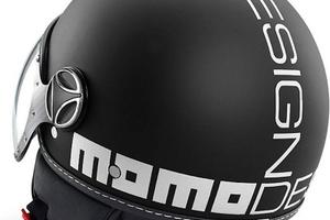 Casco MOMO nero opaco