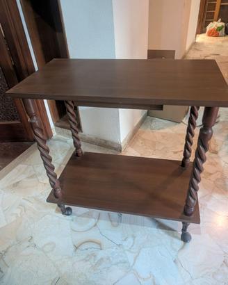 carrello portavivande in legno
