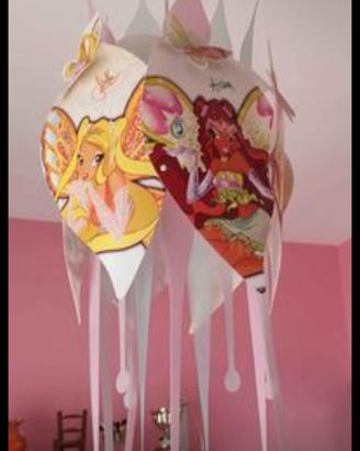 lampadario per cameretta Winx 