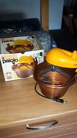 pentola in rame con motore per polenta nuova