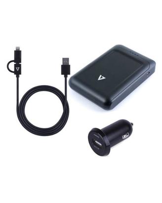Dual USB Powerbank 10000mAh + cavo 2 in 1 iPhone