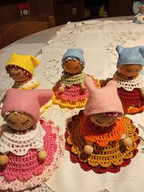 Bamboline all'uncinetto 