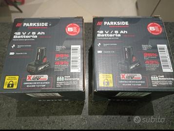 2 batterie 5ah 12v parkside 