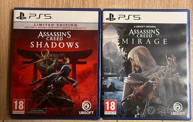 AC Shadows Limited sigillato + Mirage PS5