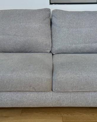 Divano Larino 2 posti grigio poltrone sofà