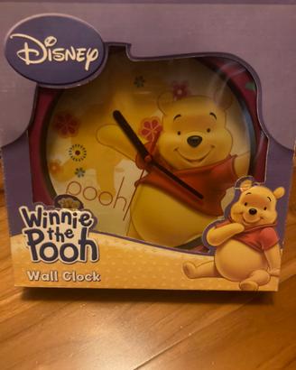 Orologio da parete rotondo  fucsia Winnie the pooh