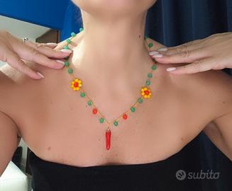 cornicello portafortuna collana 