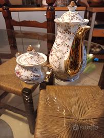 teiera è zuccheriera in porcellana 