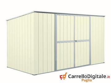 Casetta giardino in Acciaio 345x186 avorio