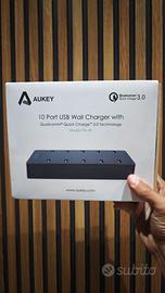 Caricatore da Tavolo USB 10 Porte Aukey PA-T8 New