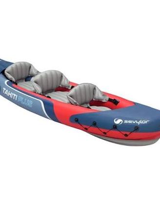 KAYAK GONFIABILE TAHITI PLUS 3 POSTI  CON PAGAIA