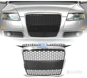 GRIGLIA AUDI A3 8P 05-08 LOOK RS CROMATO NERO