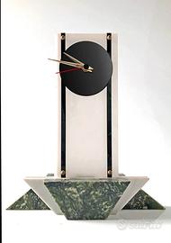 OROLOGIO VINTAGE IN MARMO E PLEXIGLASS