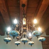 Lampadario a sospensione completo di lampadine