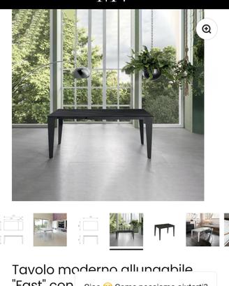 tavolo da pranzo allungabile ceramica effetto marm