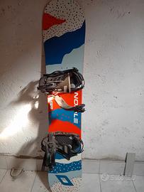 tavola snowboard  burton con attacchi k2