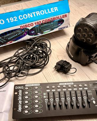 Testa mobile + mixer DMX512