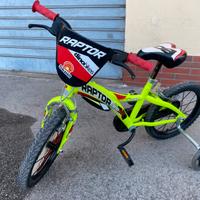 Bicicletta Bambino 4 anni  16’’Dino Bikes Raptor