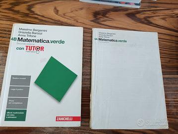 libri matematica verde 4 con tutor 